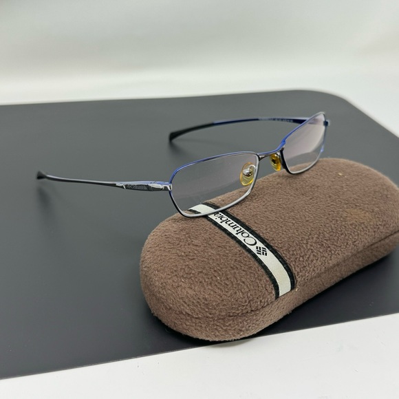 Columbia Thunderscout 100 C01 Eyeglasses Frames Gunmetal Blue 52-18-135